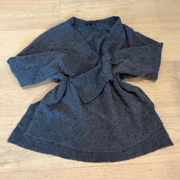 J. Crew Charcoal Alpaca V-Neck Sweater - Picture 1 of 5